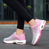 Casual Sportswear Patchwork Frenulum Contrast Round Comfortable Sport Running Shoes