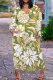 Casual Daily Floral Print Pocket Basic V Neck Long Plus Size Dresses