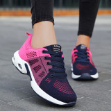 Casual Sportswear Patchwork Frenulum Contrast Round Comfortable Sport Running Shoes