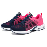 Casual Sportswear Patchwork Frenulum Contrast Round Comfortable Sport Running Shoes