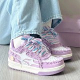 Casual Sportswear Patchwork Contrast Round Comfortable Out Door Shoes