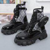 Daily Cross Straps Closed Leather Shoes
