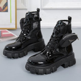 Daily Cross Straps Closed Leather Shoes