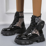 Daily Cross Straps Closed Leather Shoes