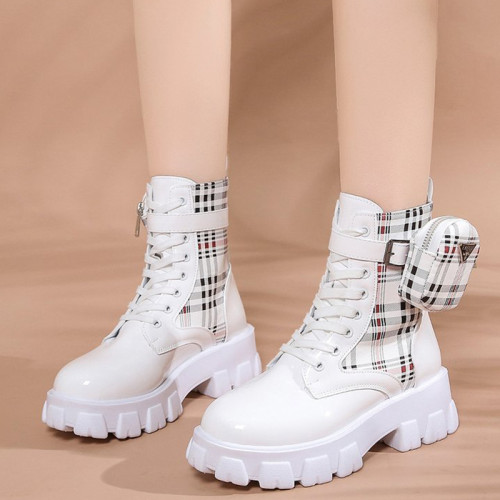 Daily Cross Straps Closed Leather Shoes