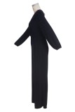 Casual Solid Color Lace Up V Neck Regular Jumpsuits