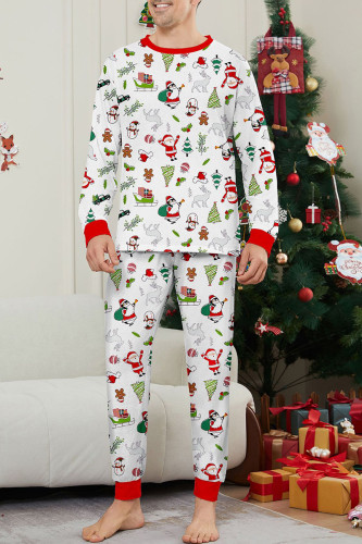 Daily Print Patchwork Christmas Day Sleepwear