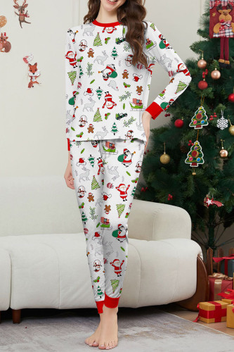 Daily Print Patchwork Christmas Day Sleepwear