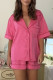 Casual Sweet Print Patchwork Valentines Day Sleepwear