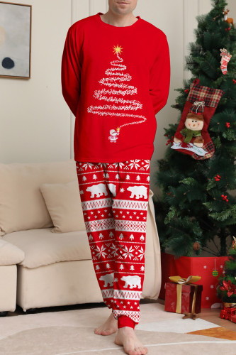 Daily Print Patchwork Contrast Christmas Day Sleepwear