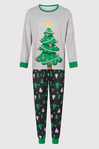 Daily Print Patchwork Contrast Family Sleepwear
