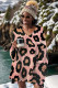 Casual Daily Leopard Print Basic V Neck Tops