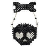 Casual Skull Head Weave Bags