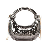 Casual Daily Solid Color Chains Bags