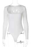 Sexy Solid Color Patchwork Swimwears