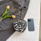 Daily Leopard Print Zebra Print Chains Rhinestone Decor Bags