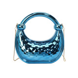 Casual Daily Solid Color Chains Bags