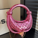 Casual Daily Solid Color Chains Bags