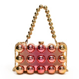 Casual Solid Color Patchwork Chains Bags