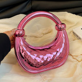 Casual Daily Solid Color Chains Bags