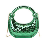 Casual Daily Solid Color Chains Bags
