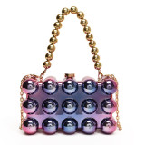 Casual Solid Color Patchwork Chains Bags