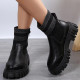 Casual Patchwork Solid Color Round Keep Warm Comfortable Out Door Shoes