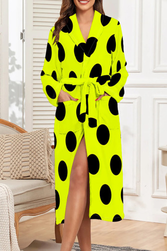 Daily Print Pocket Patchwork Strap Design Sleepwear