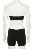 Casual Patchwork Zipper Zipper Collar Long Sleeve Two Pieces