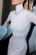 Elegant Solid Color Patchwork Turtleneck Long Dresses