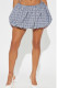 Casual Plaid Patchwork Loose Low Waist Speaker Full Print Bottoms