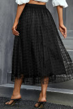 Casual Plaid Patchwork A Line Plus Size 