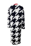 Casual Patchwork Cardigan Outerwear