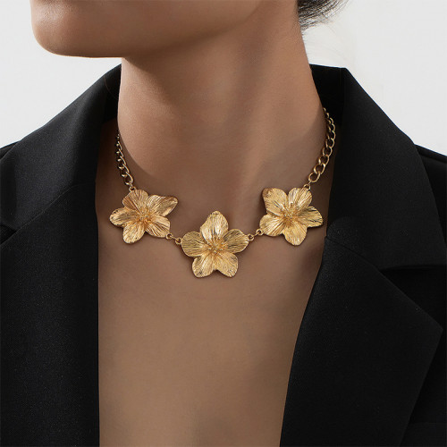 Daily Solid Color Flower Shape Necklaces