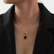 Daily Flowers Hollow Out Necklaces