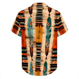 Casual Vacation Floral Print Pocket Buttons Turndown Collar Tops