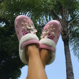 Daily Pearls Decor Butterfly Closed Comfortable Shoes