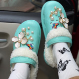 Daily Pearls Decor Butterfly Closed Comfortable Shoes