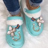 Daily Pearls Decor Butterfly Closed Comfortable Shoes