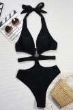 Sexy Solid Color Hollow Out Swimwears