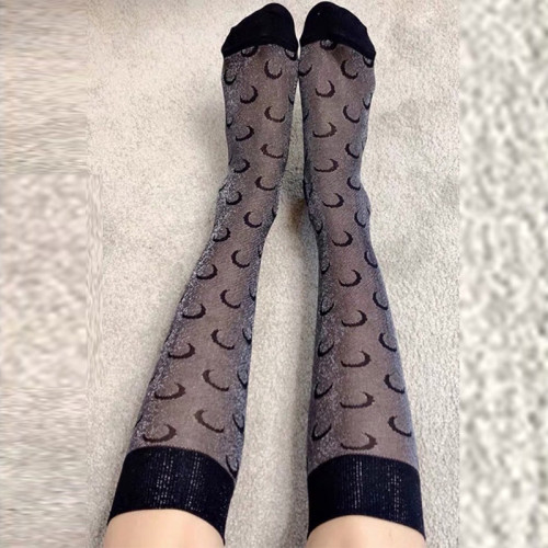 Sexy Print See-Through Sock
