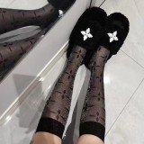 Sexy Print See-Through Sock