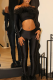 Sexy Solid Color Patchwork Off Shoulder Skinny Jumpsuits