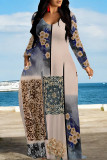 Casual Zebra Print Snakeskin Print Pocket Contrast O Neck Printed Dresses