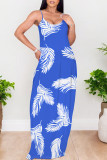 Sexy Floral Print Contrast O Neck Printed Dresses
