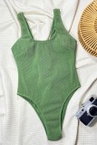 Sexy Solid Color Backless Basic Swimwears (With Paddings)