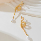 Daily snake Hollow Out Earrings