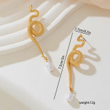 Daily snake Hollow Out Earrings