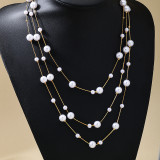 Daily Patchwork Pearls Decor Necklaces