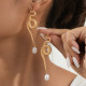 Daily snake Hollow Out Earrings
